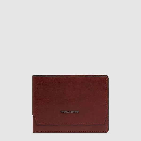Leather Piquadro Portafoglio Solm for men, featuring multiple card slots and a sleek design, part of Piquadro accessories collection.