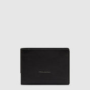 Piquadro Portafoglio Solm uomo in pelle con scomparti per carte e banconote, accessori di alta qualità per uomo.