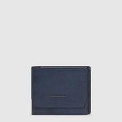 Piquadro Portafoglio Solm in leather, men's accessory with multiple card slots and a sleek design.