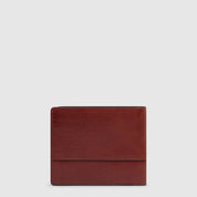 Piquadro Portafoglio Solm in leather, men's accessory with multiple card slots and compact design for everyday use.