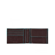 Portafoglio uomo con portamonete in pelle Blue Square Piquadro - MYLILLY