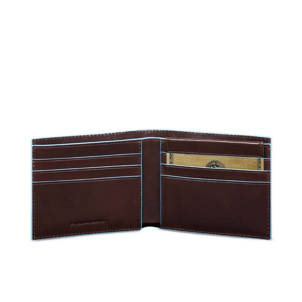 Men`s wallet with removable document holder Blue Square Piquadro