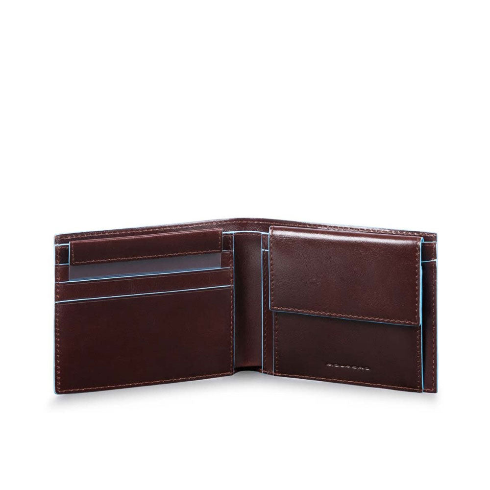 Portafoglio uomo con portamonete e porta carte di credito Blue Square Piquadro - MYLILLY