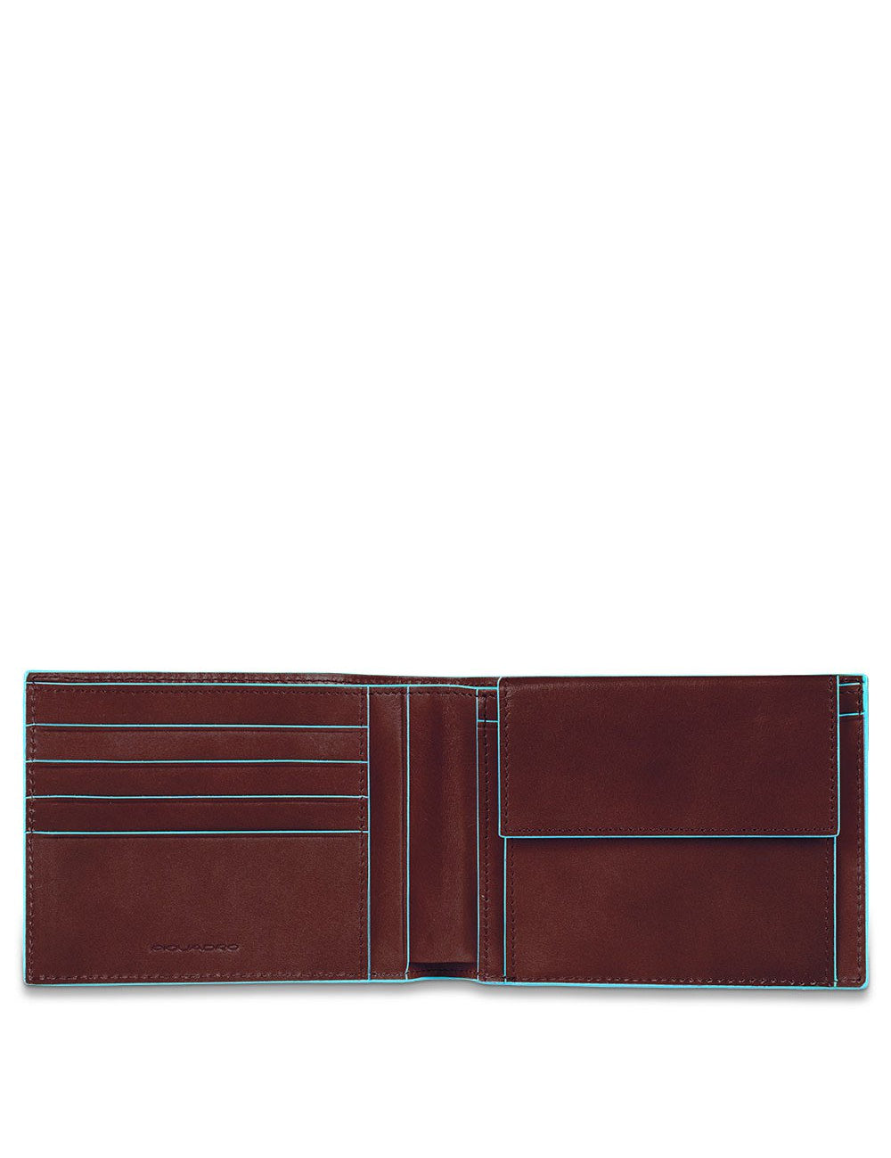 Portafoglio uomo con portamonete in pelle Blue Square Piquadro - MYLILLY