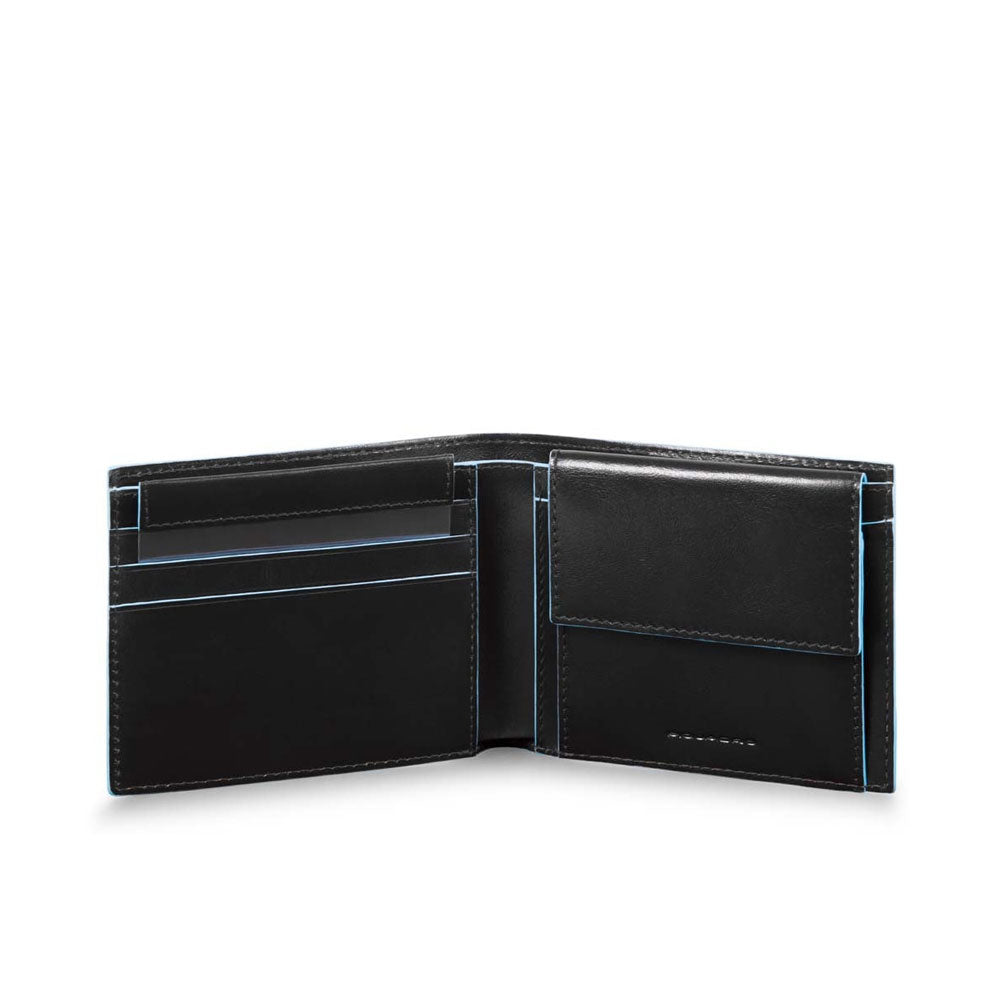 Portafoglio uomo con portamonete e porta carte di credito Blue Square Piquadro - MYLILLY