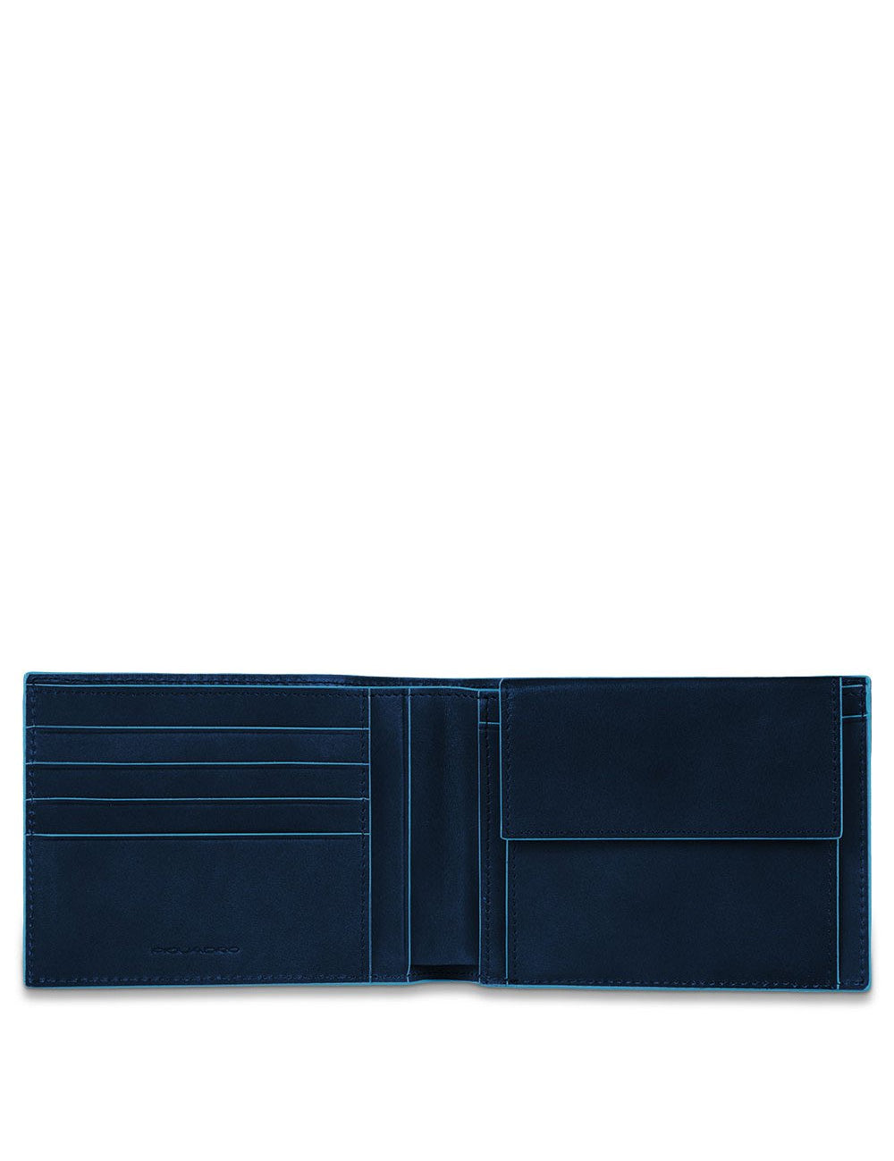 Portafoglio uomo con portamonete in pelle Blue Square Piquadro - MYLILLY