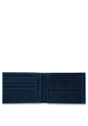 Portafoglio uomo con portamonete in pelle Blue Square Piquadro - MYLILLY