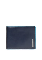 Portafoglio uomo con portamonete in pelle Blue Square Piquadro - MYLILLY