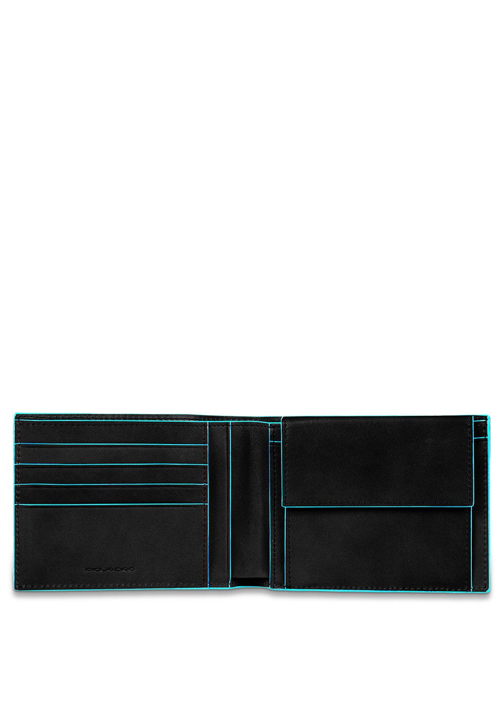 Portafoglio uomo con portamonete in pelle Blue Square Piquadro - MYLILLY