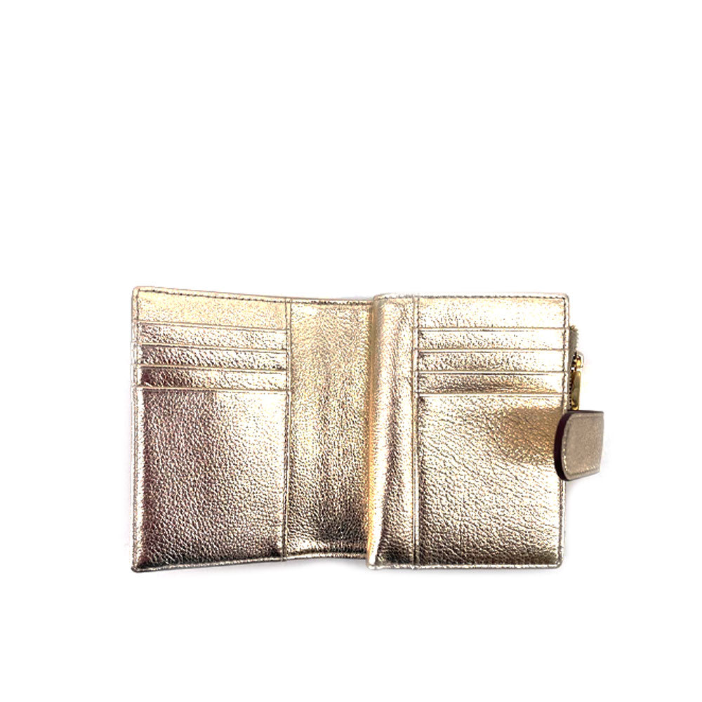 Nannini Wallis women's wallet in leather, stylish accessory with multiple card slots and a sleek design.