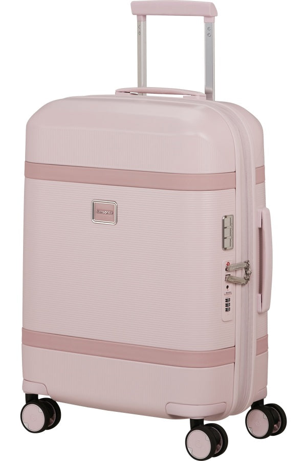 Samsonite cabin trolley bag for unisex travel, lightweight with durable wheels and a sleek design for easy hand-carrying.