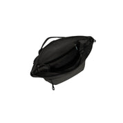 Interno dello Zaino rolltop Samsonite Moderny nero. La vista dall'alto mostra l'ampio scomparto e la tasca interna a rete con cerniera.