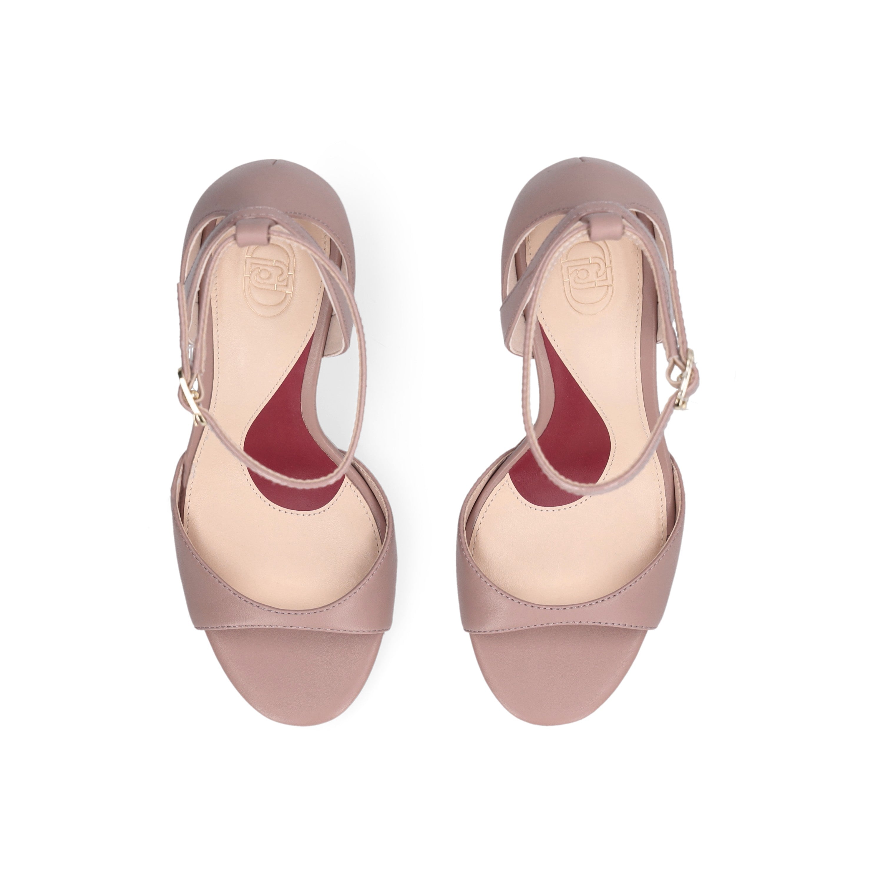 Liu Jo My Tracy women's sandals with beige straps and block heels, stylish and comfortable for summer wear.