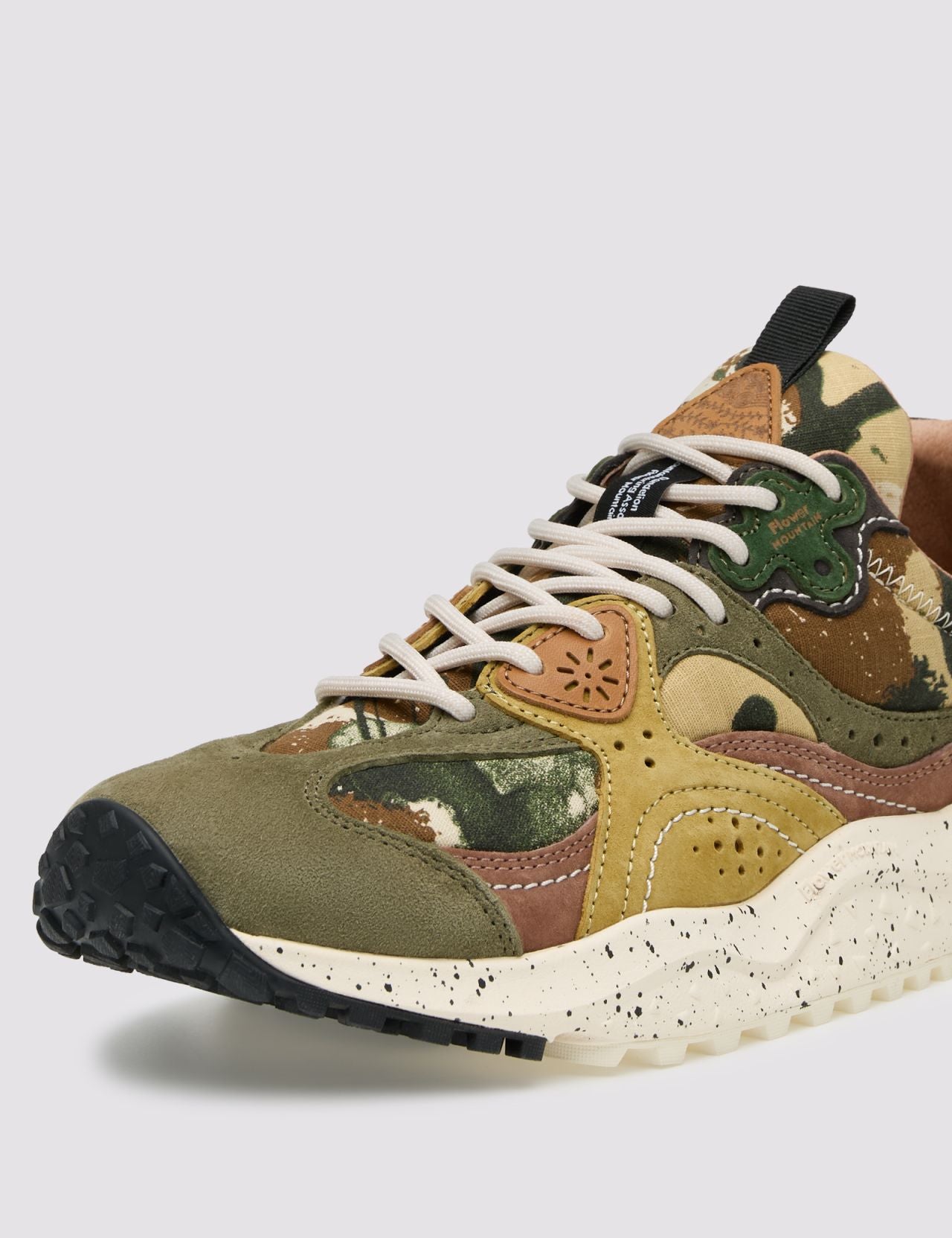 Flower Mountain Wave Sneakers for men featuring a stylish design with colorful wave patterns and comfortable sneaker construction.