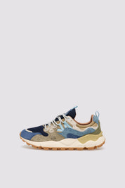 Yamano 3 Sneakers by Flower Mountain, men's casual sneakers with floral design, white and black color, sporty style.