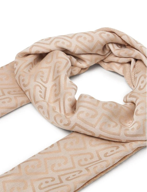 Elegant Liu Jo scarf in soft fabric featuring a stylish design, ideal accessory for women's outfits.