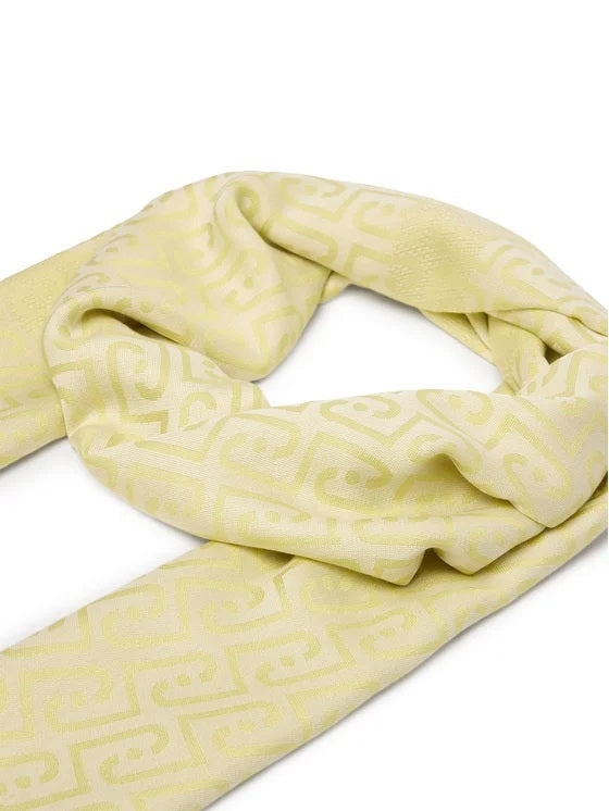 Elegant Liu Jo women's scarf with a chic design, draped stylishly on a neutral background.