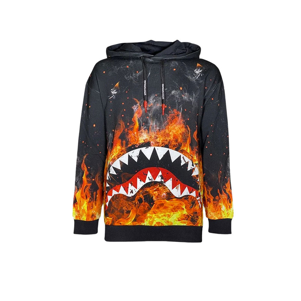 Shark On Fire Hoodie Sprayground - MYLILLY