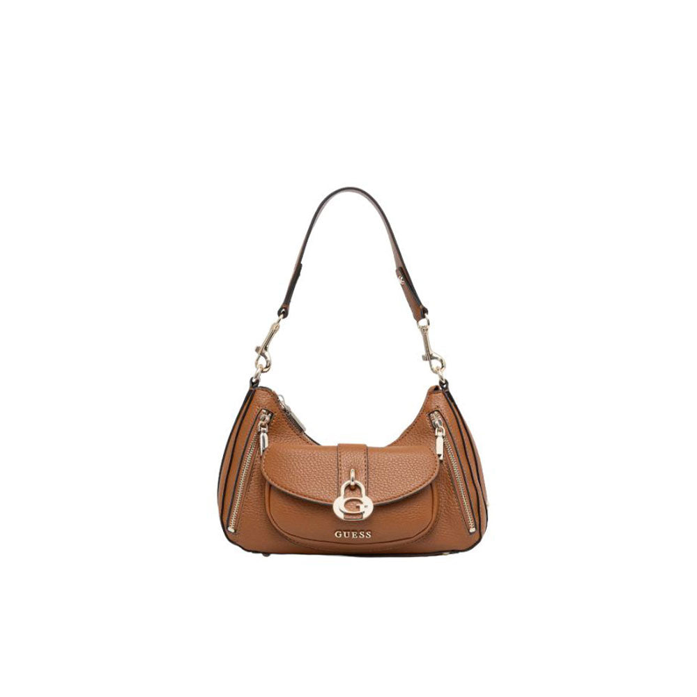Guess Jessa shoulder bag for women with a sleek design, featuring a leather finish and adjustable shoulder strap.