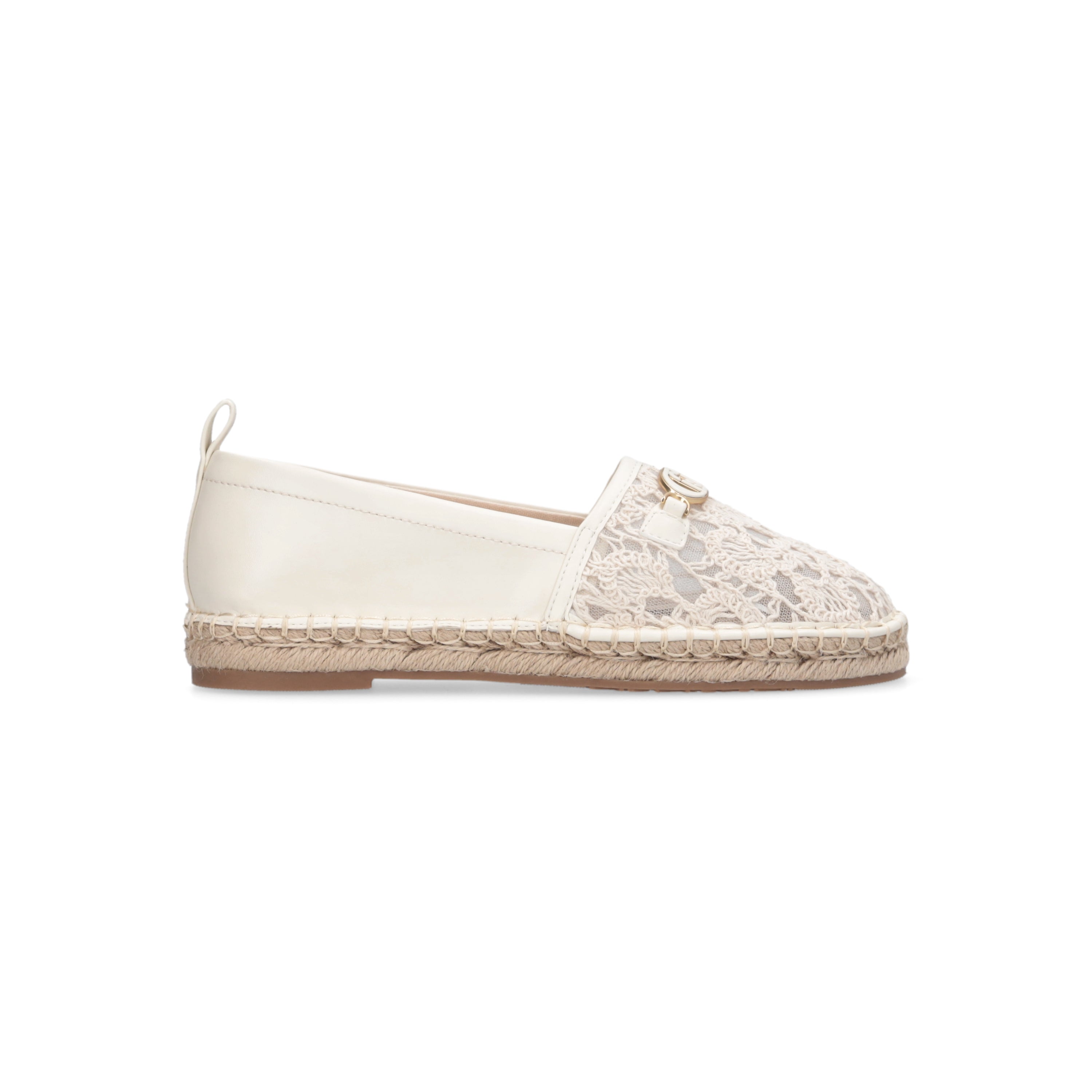 Liu Jo women's slip-on Capri espadrilles with beige fabric and jute sole, casual summer footwear for women.
