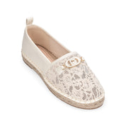 Liu Jo women's slip-on Capri espadrilles with beige fabric upper and jute-wrapped sole, casual summer footwear.