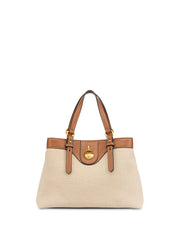 Small Double Handle Bag Drop Canvas Pollini - MYLILLY