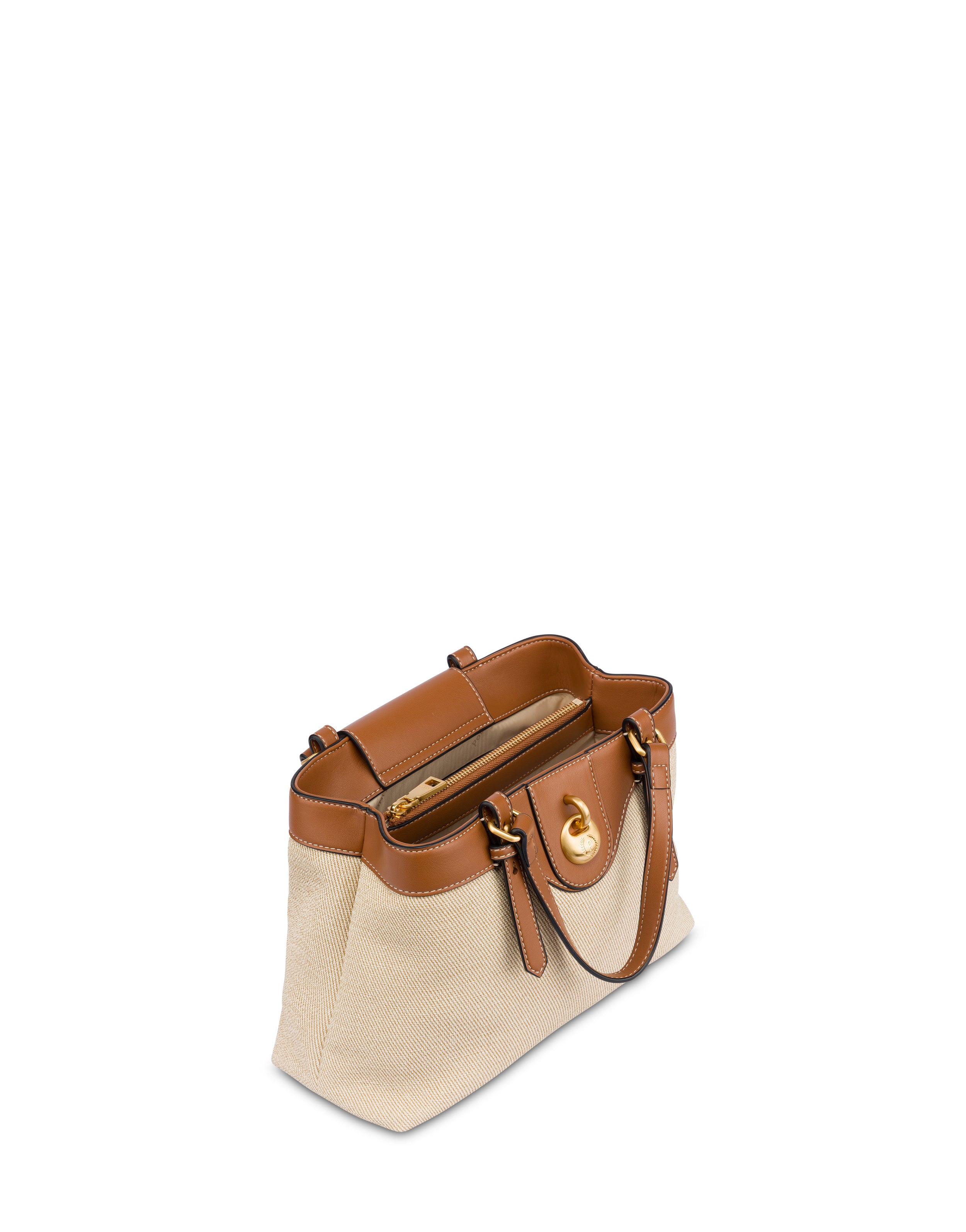 Small Double Handle Bag Drop Canvas Pollini - MYLILLY