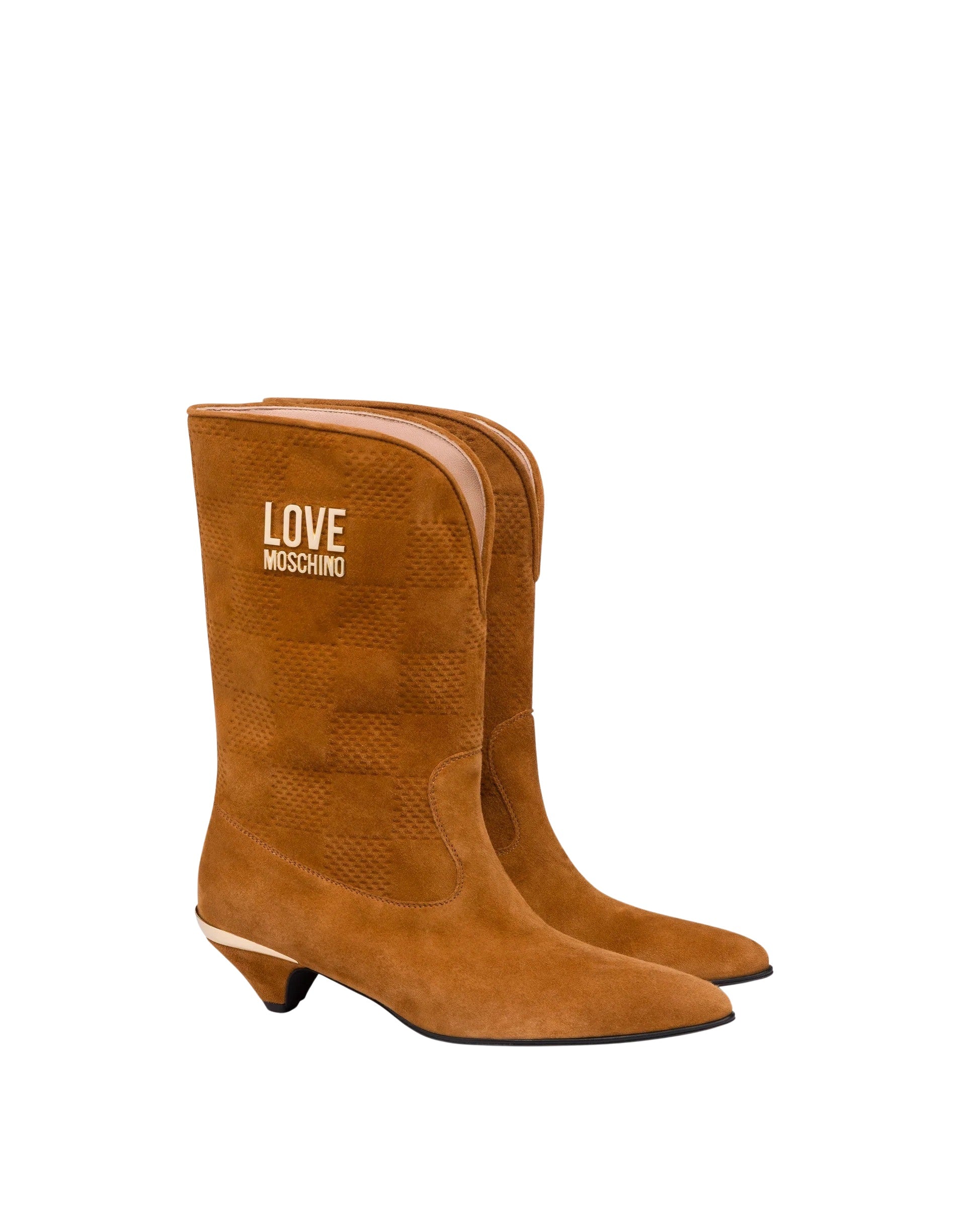 Stivaletti in suede Love Moschino - MYLILLY
