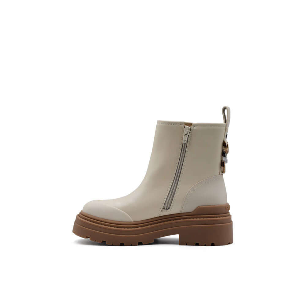 Pinko Mia pink ankle boots with chunky heels and lace-up design, stylish women's footwear for casual or chic looks.