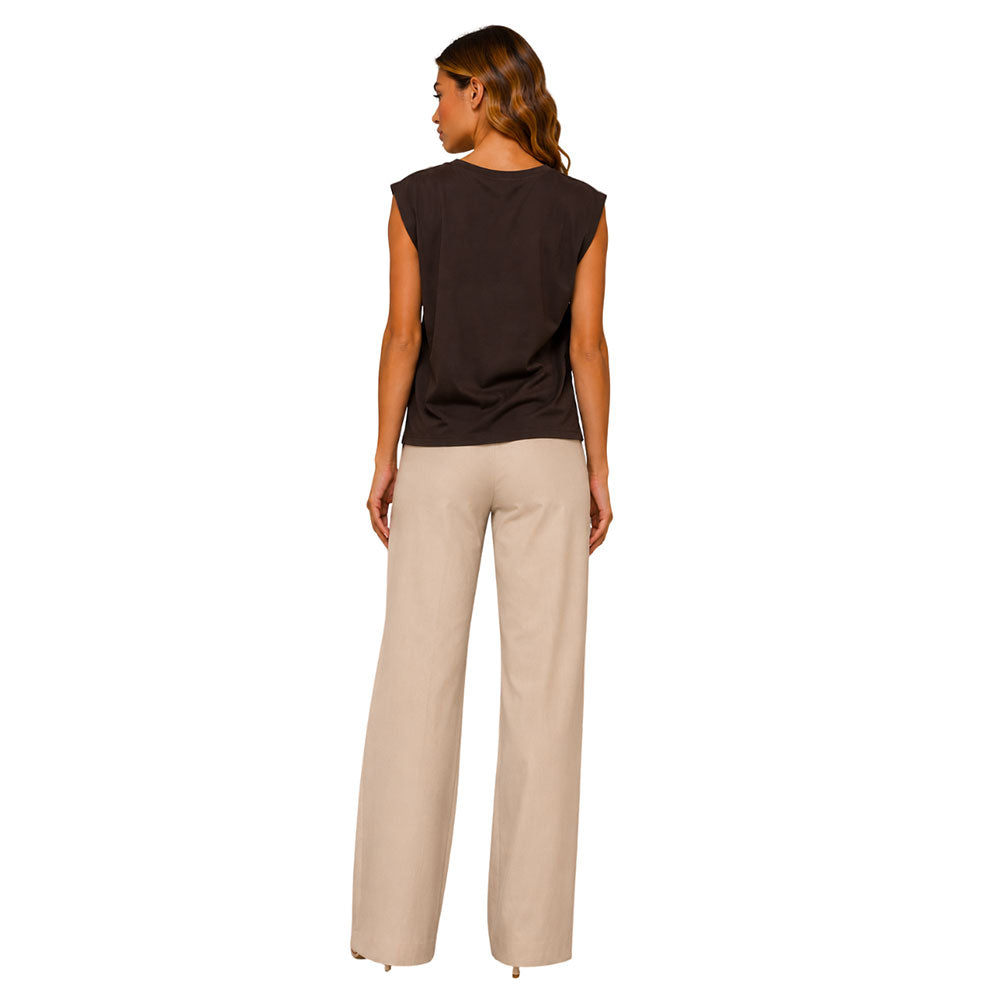 T-shirt arricciata in cotone Vicolo