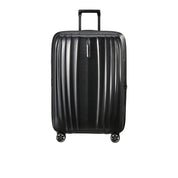 Large Samsonite Nexis Exp trolley suitcase for unisex travel, featuring durable wheels and spacious design.