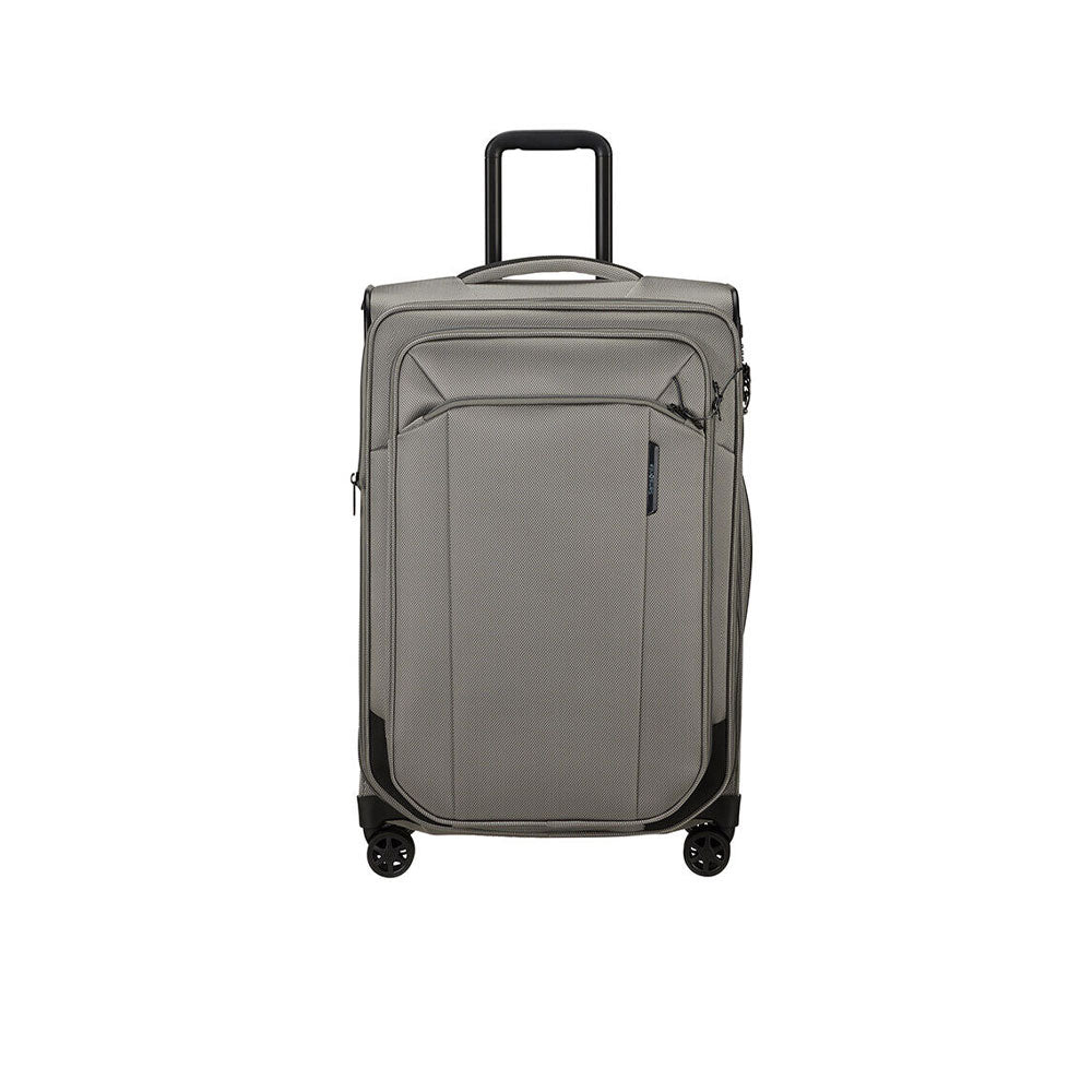 Samsonite medium expandable trolley, unisex travel accessory with sturdy wheels and telescoping handle, in black.