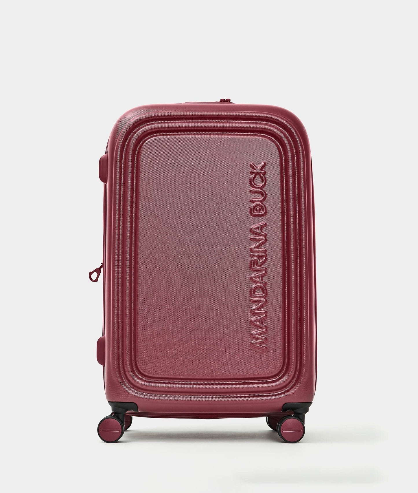 Medium Mandarina Duck Logoduck trolley with sleek design, unisex travel accessory, perfect for medium-sized luggage.