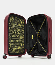 Medium Mandarina Duck Logoduck trolley with sleek design, unisex travel accessory, suitable for medium-sized luggage trips.