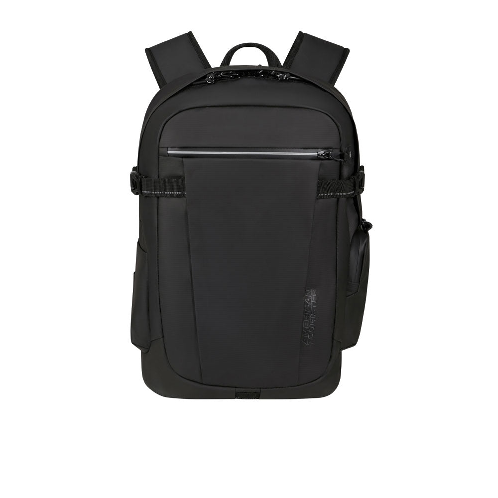 American Tourister Upventure backpack 15.6-inch unisex bag with multiple compartments and padded straps for comfortable carrying.