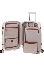 Unisex cabin trolley by Samsonite with durable hard shell, compact design, and four spinner wheels for easy travel.