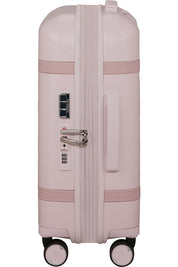 Unisex cabin trolley bag by Samsonite with durable wheels and a sleek design, suitable for travel and easy to carry.
