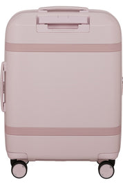 Samsonite cabin trolley bag with hard shell and wheels, unisex travel luggage for carry-on or hand luggage.