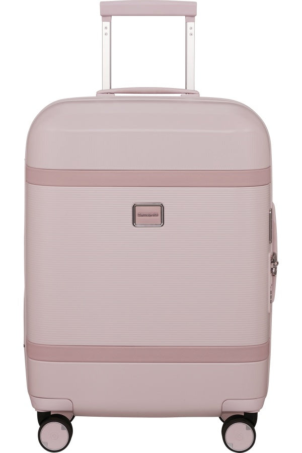 Samsonite cabin trolley bag, unisex travel accessory with hard shell and wheels, suitable for carry-on luggage.