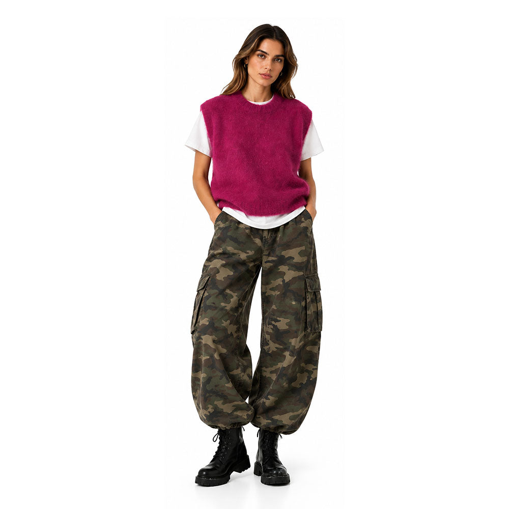 Maglia smanicata in lana Vicolo