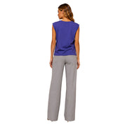 T-shirt arricciata in cotone