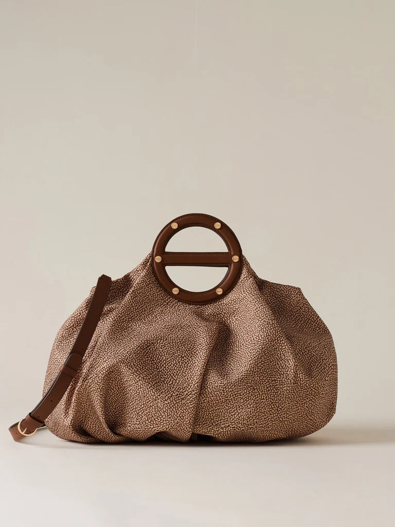 Vis a Vis Bowler Bag Medium Borbonese - MYLILLY