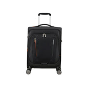 American Tourister Wanderlite Cabin Trolley, unisex travel bag with durable design and spacious interior for carry-on luggage.