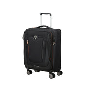 American Tourister Wanderlite Cabin Trolley, unisex travel bag with sturdy handle and spacious interior for cabin luggage.