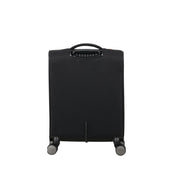 American Tourister Wanderlite Cabin Trolley, unisex travel bag with hard-shell exterior and extendable handle for easy carry.