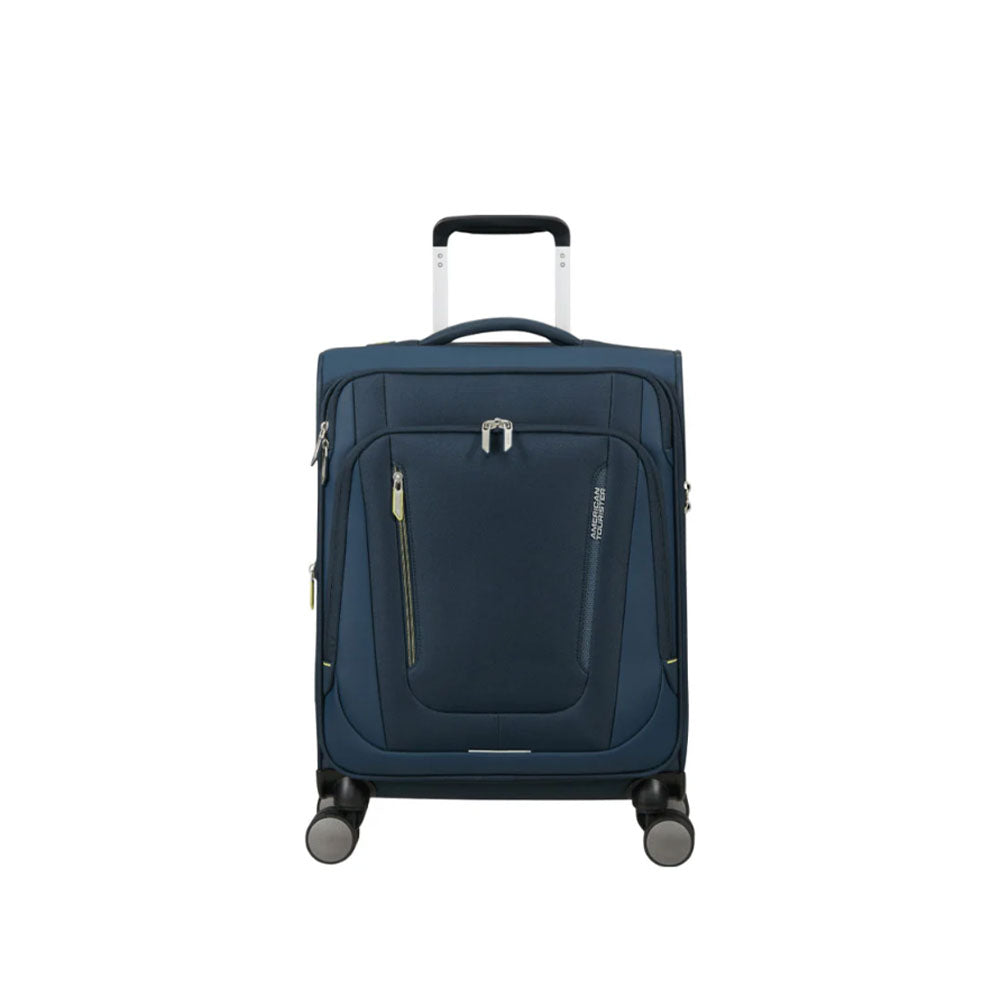 American Tourister Wanderlite Cabin Trolley, unisex travel bag with durable wheels and compact design for cabin luggage.