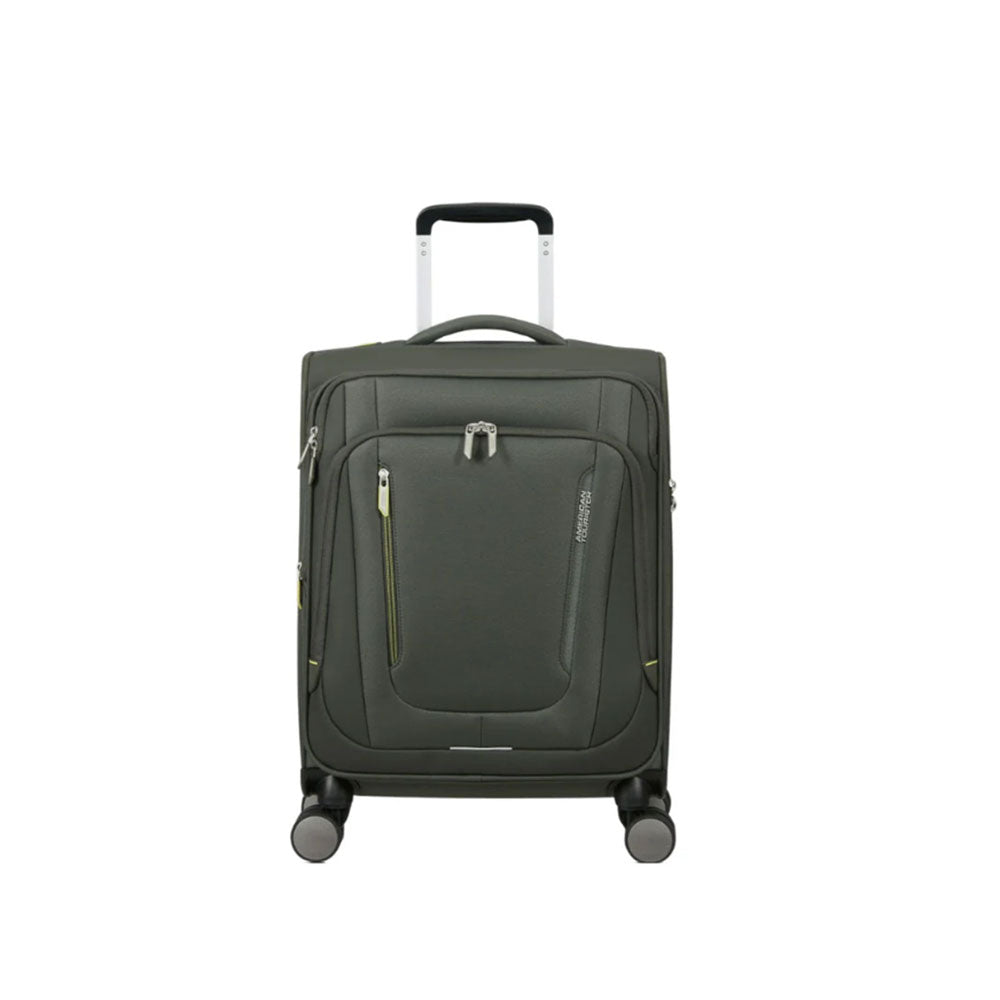 American Tourister Wanderlite Cabin Trolley, unisex travel bag with durable wheels and compact design for cabin luggage.