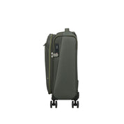Unisex Wanderlite Cabin Trolley by American Tourister with durable hard-shell design and retractable handle for travel.