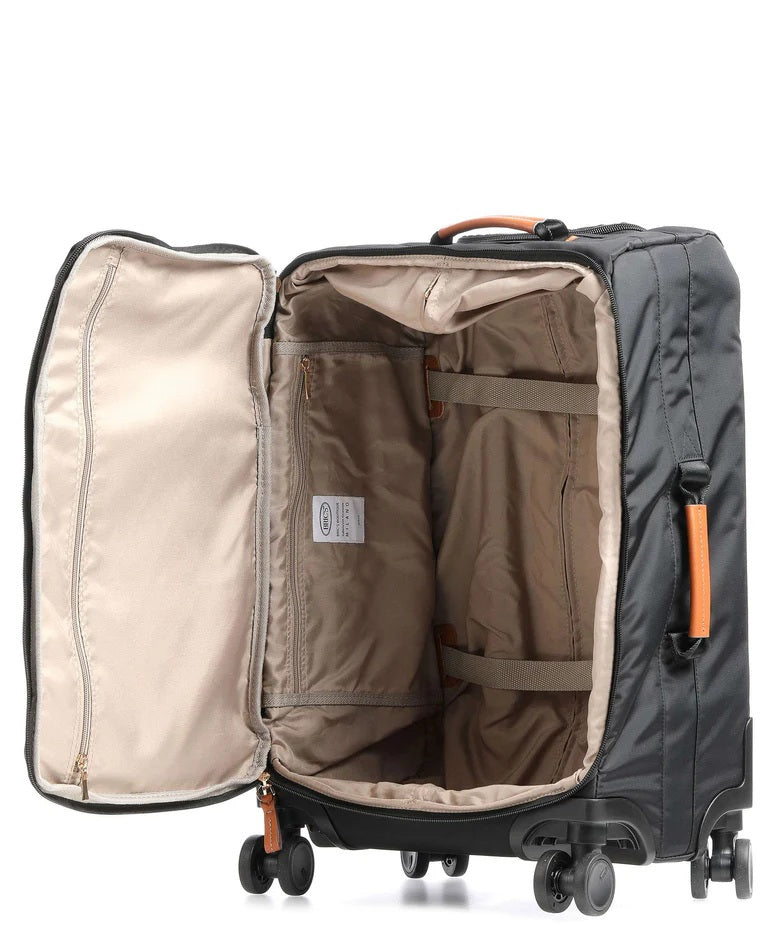 Bric`s X-Travel Trolley Soft Cabin, unisex travel luggage with sturdy handle and wheels, designed for carry-on cabin trips.