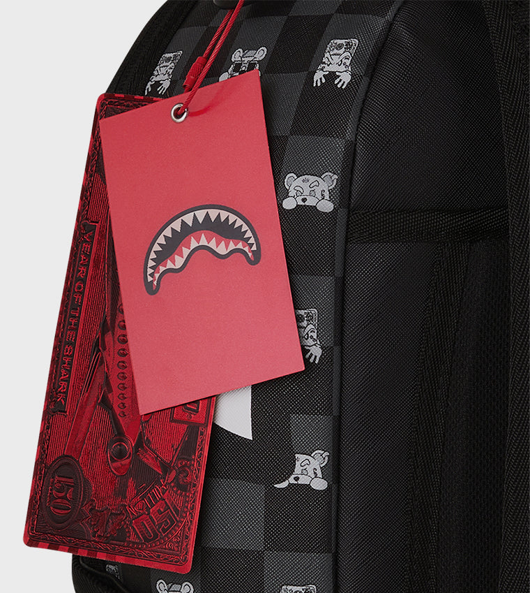 Gray Peeking Character Check Dlxsv Backpack Sprayground - MYLILLY